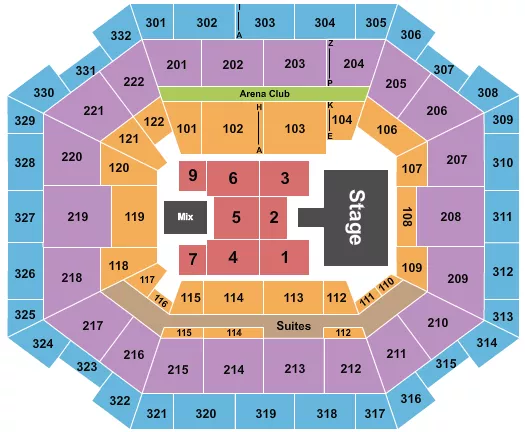 seating chart for The Yuengling Center - Ricardo Montaner - eventticketscenter.com